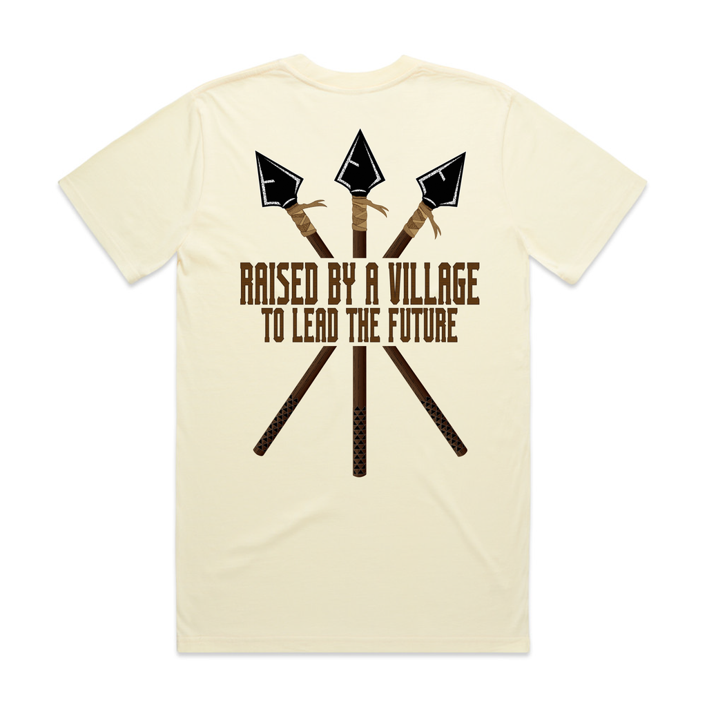 RAISED BY A VILLAGE BUTTER T-SHIRT