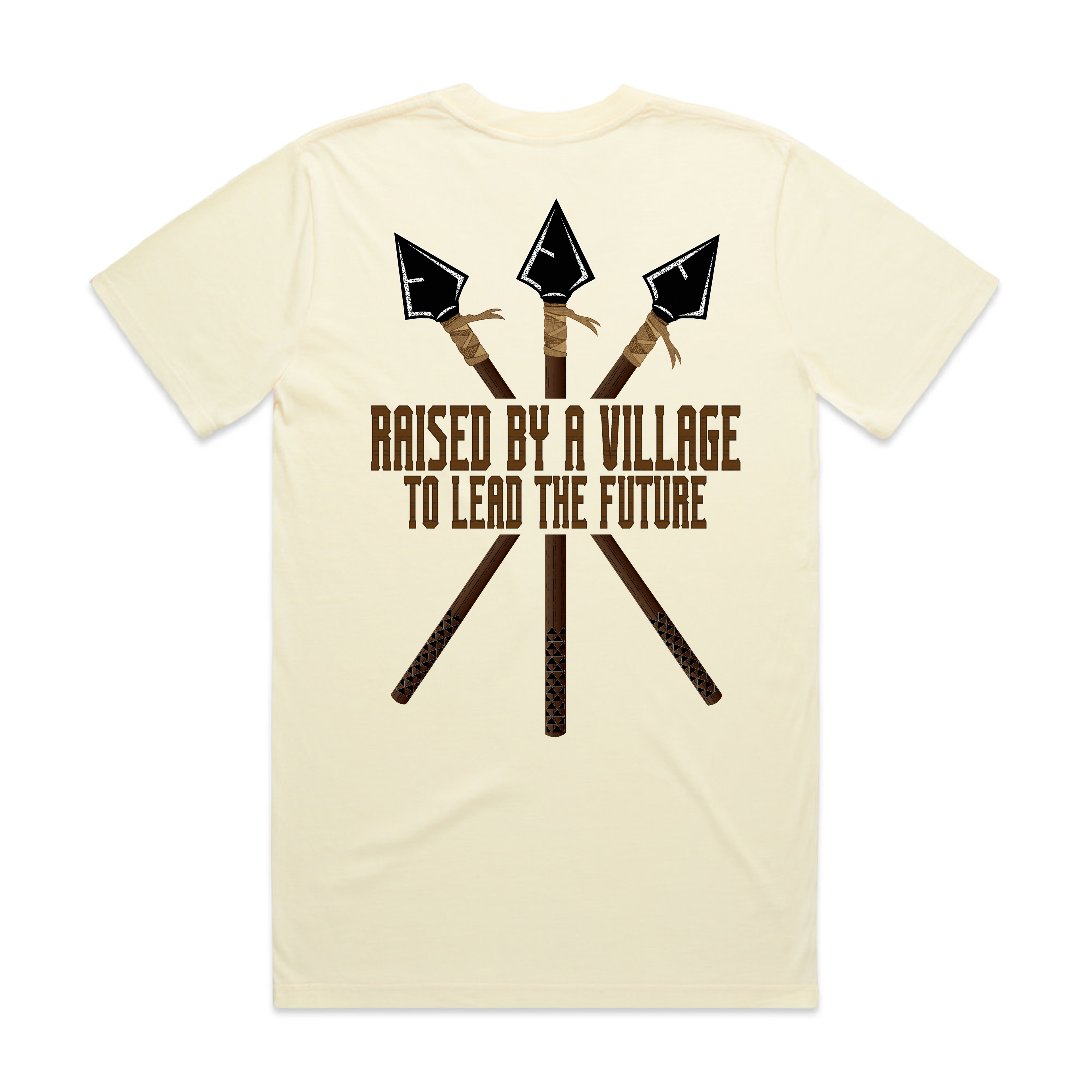 RAISED BY A VILLAGE BUTTER T-SHIRT