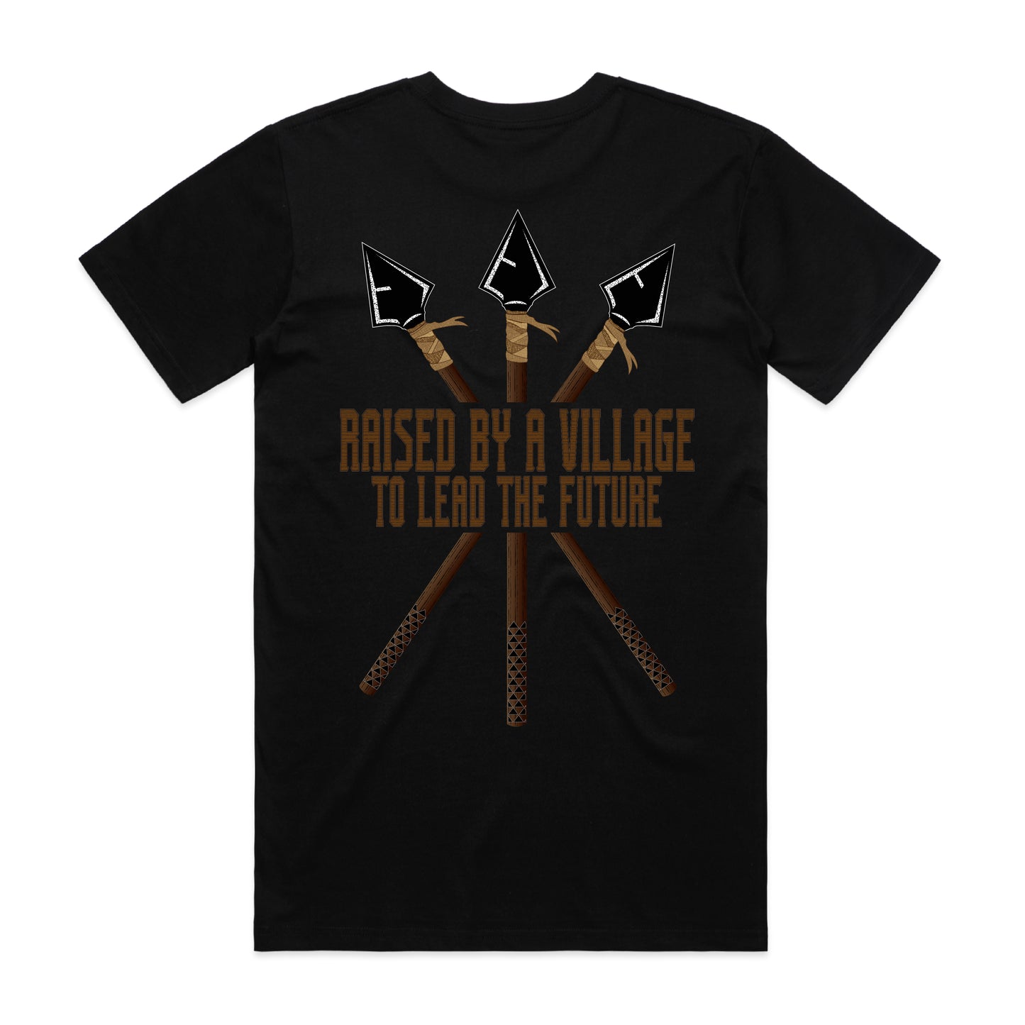 YOUTH RAISED BY A VILLAGE BLACK T-SHIRT
