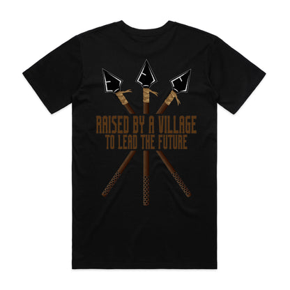 YOUTH RAISED BY A VILLAGE BLACK T-SHIRT