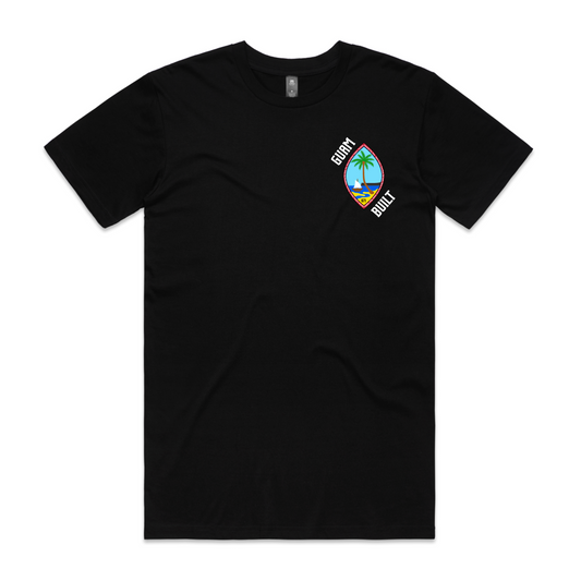 GUAM BUILT BLACK T-SHIRT