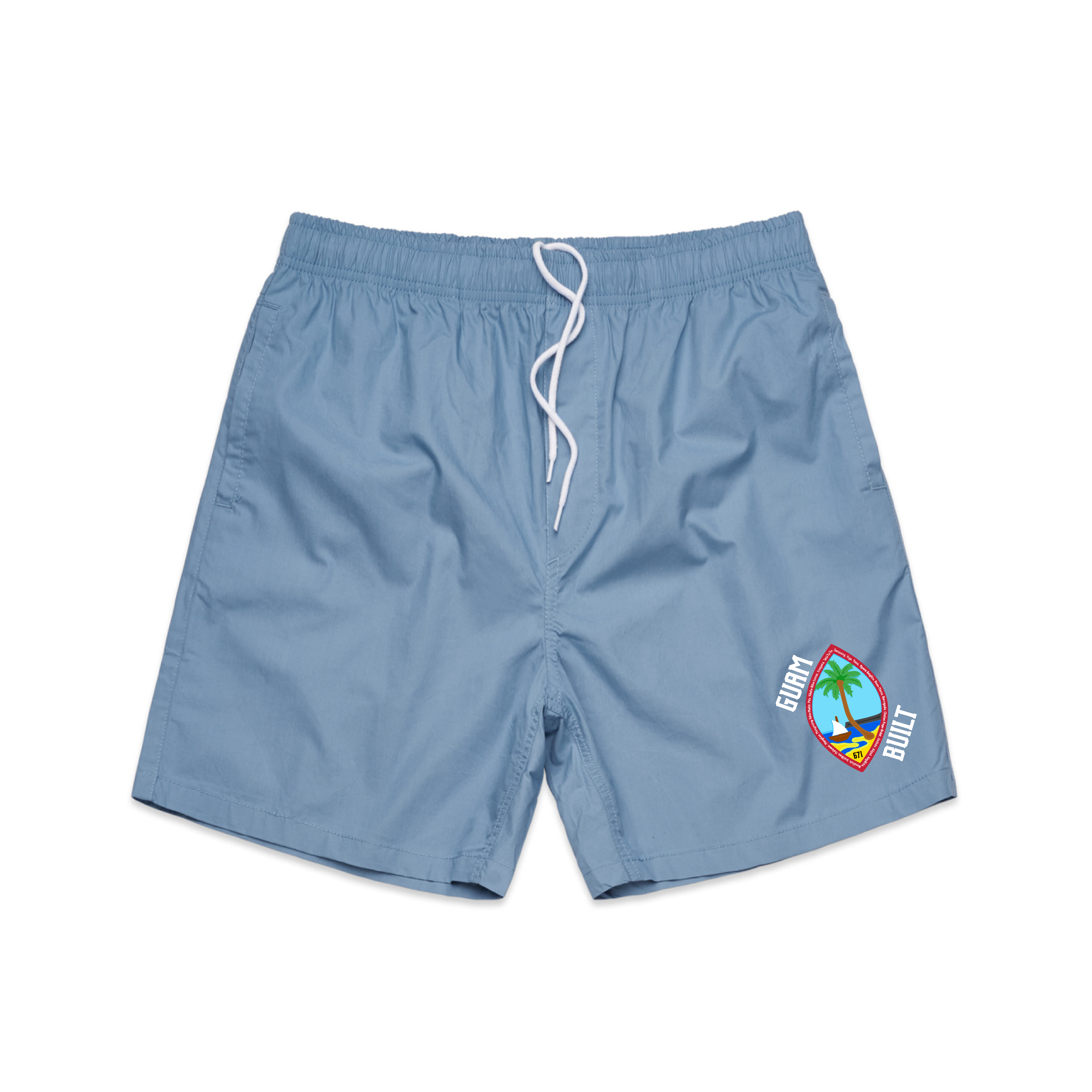 GUAM BUILT CAROLINA BLUE SHORTS
