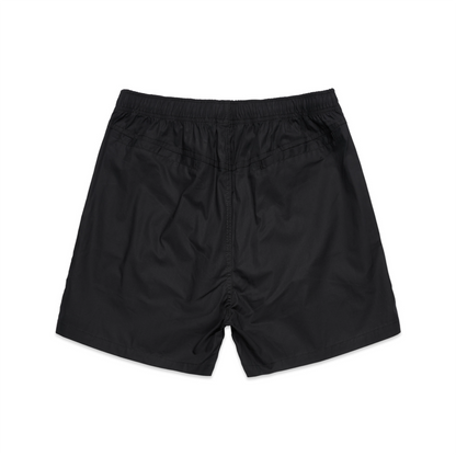 RAISED BY A VILLAGE BLACK SHORTS
